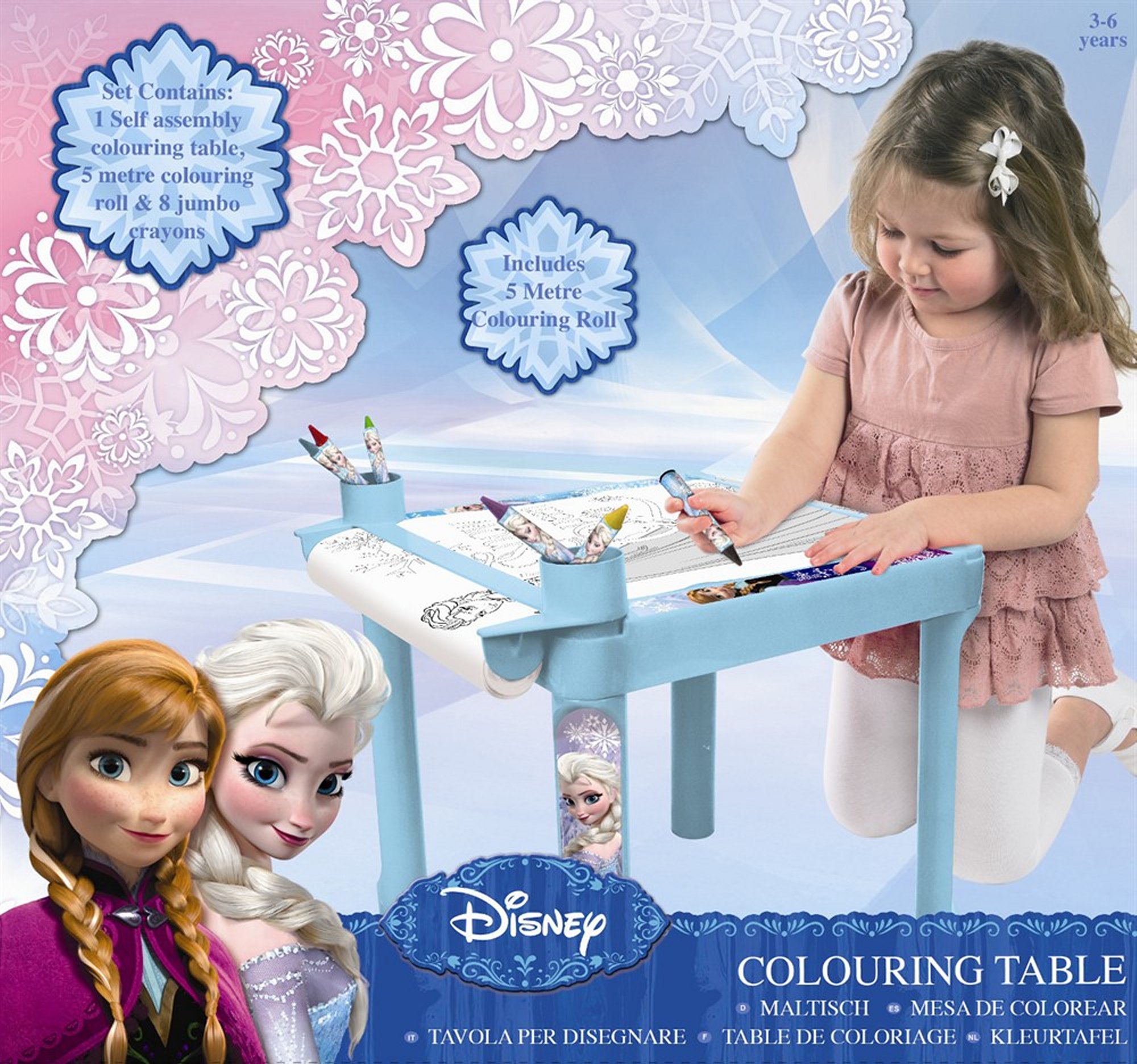 Disney Frozen Kids Activity Drawing Table Colouring Desk
